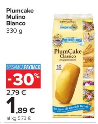 Plumcake Mulino Bianco
