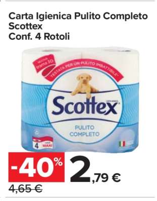 Carta Igienica Pulito Completo Scottex