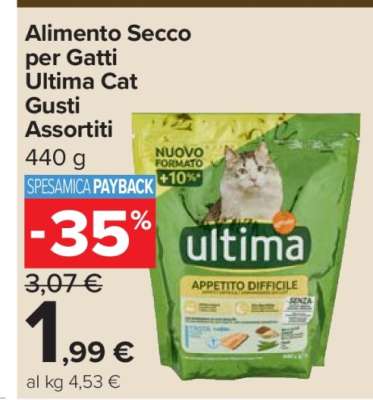 Alimento Secco per Gatti Ultima Cat Gusti Assortiti