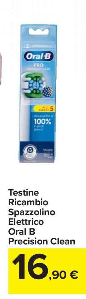 Testine Ricambio Spazzolino Elettrico Oral B Precision Clean