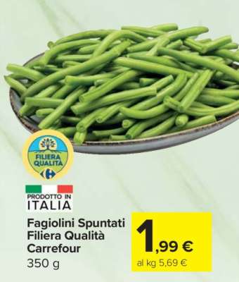 Fagiolini Spuntati Filiera Qualità Carrefour