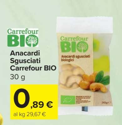 Anacardi Sgusciati Carrefour BIO