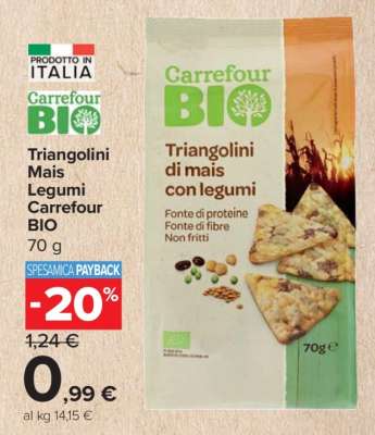 Triangolini Mais Legumi Carrefour Bio