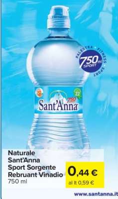 Naturale Sant'Anna Sport Sorgente Rebruant Vinadio