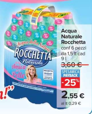 Acqua Naturale Rocchetta