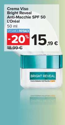 Crema Viso Bright Reveal Anti-Macchie SPF 50 L’Oréal