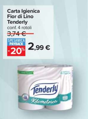 Carta Igienica Fior di Lino Tenderly