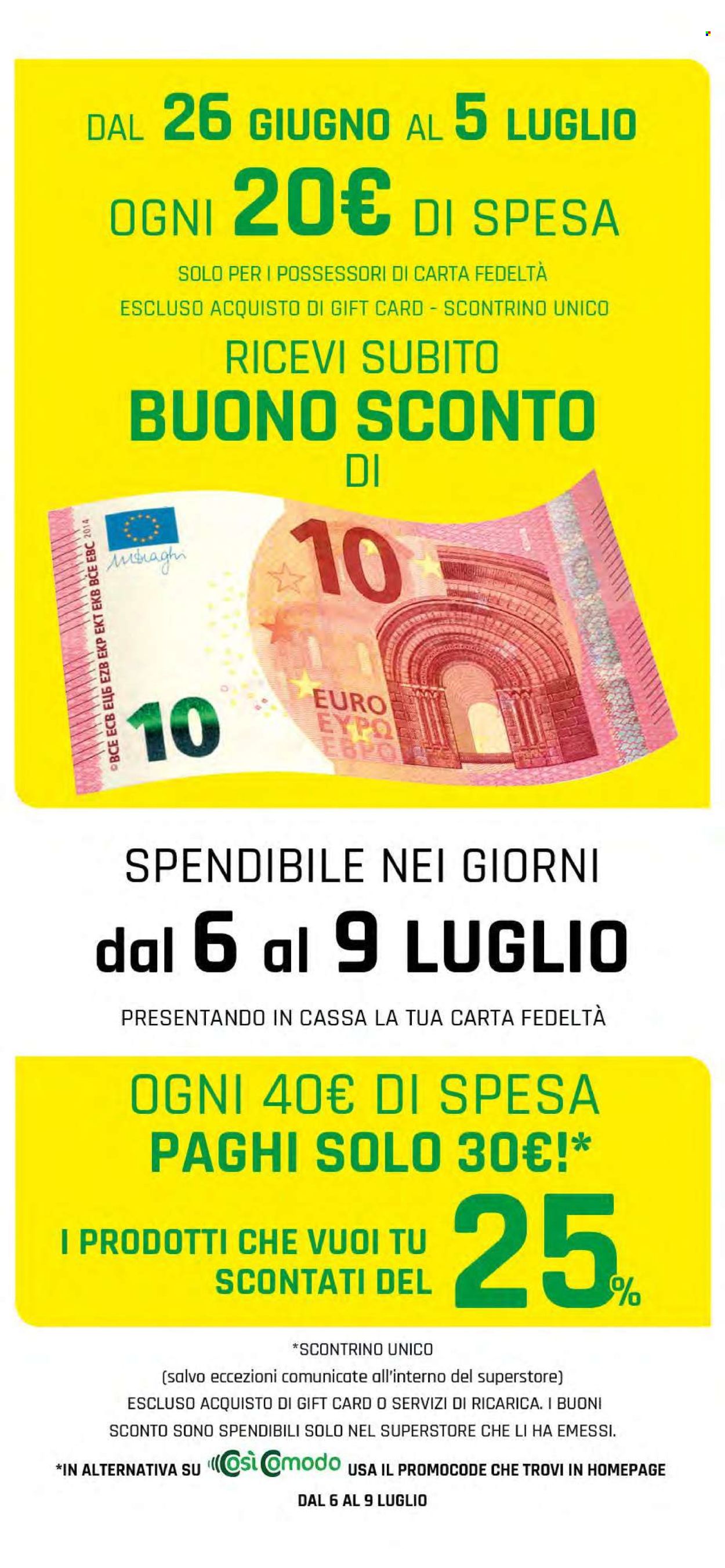 Volantino Famila - 26/6/2025 - 5/7/2025. Pagina 2
