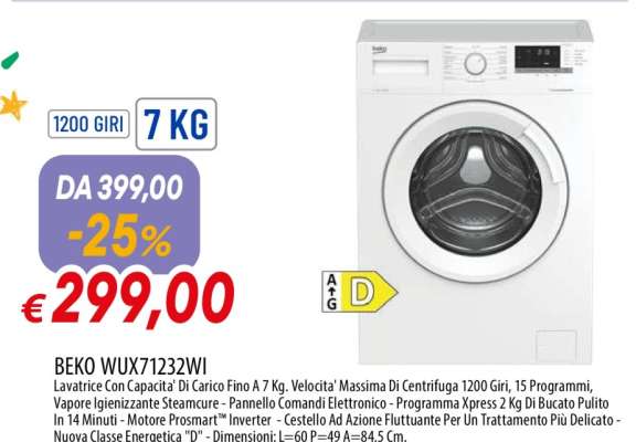 BEKO WUX71232WI