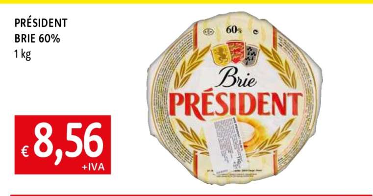 PRÉSIDENT BRIE 60%