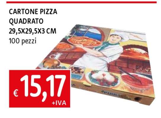 CARTONE PIZZA QUADRATO