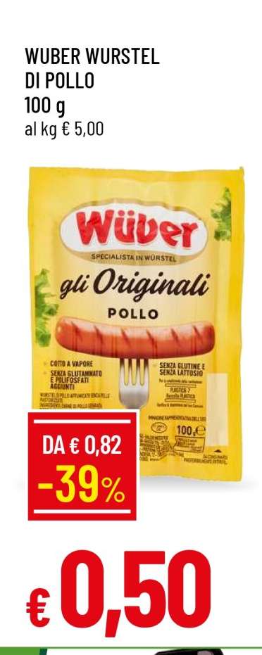 Wuber Wurstel di Pollo