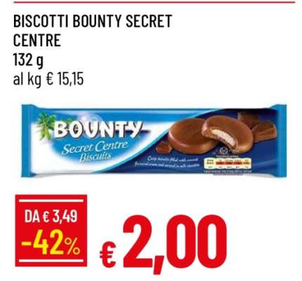 BISCOTTI BOUNTY SECRET CENTRE