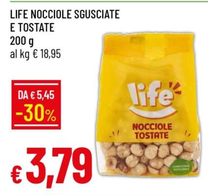 LIFE NOCCIOLE SGUSCIATE E TOSTATE