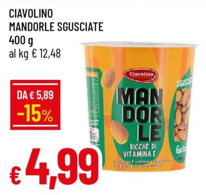 CIAVOLINO MANDORLE SGUSCIATE