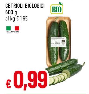 Cetrioli Biologici