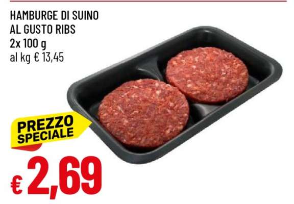 HAMBURGE DI SUINO AL GUSTO RIBS
