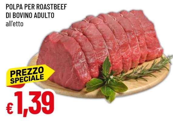 POLPA PER ROASTBEEF DI BOVINO ADULTO