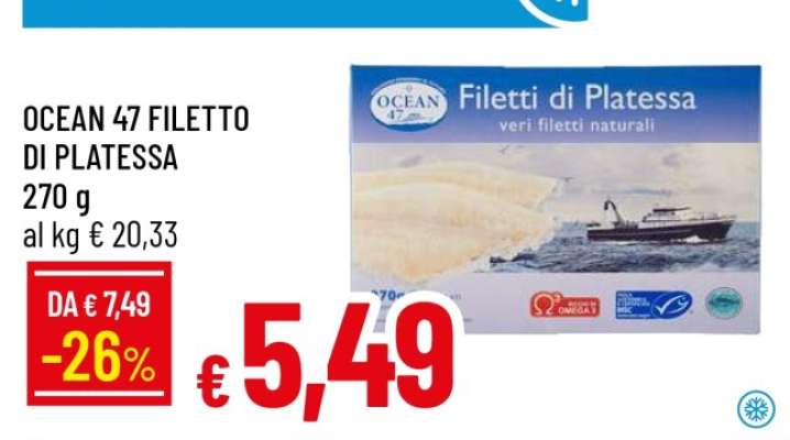 OCEAN 47 FILETTO DI PLATESSA