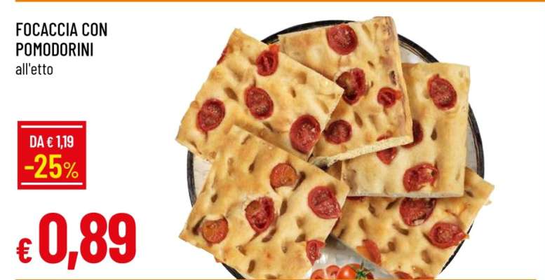 FOCACCIA CON POMODORINI