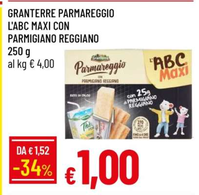 GRANTERRE PARMAREGGIO L'ABC MAXI CON PARMIGIANO REGGIANO