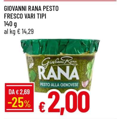 GIOVANNI RANA PESTO FRESCO VARI TIPI