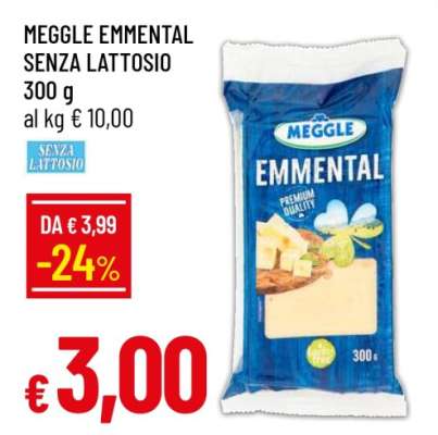 MEGGLE EMMENTAL SENZA LATTOSIO