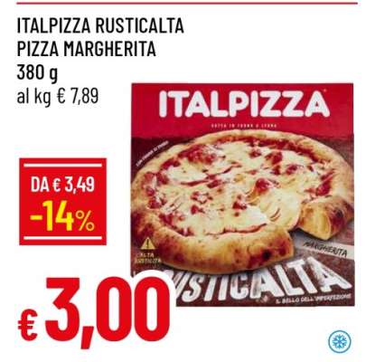 ITALPIZZA RUSTICALTA PIZZA MARGHERITA