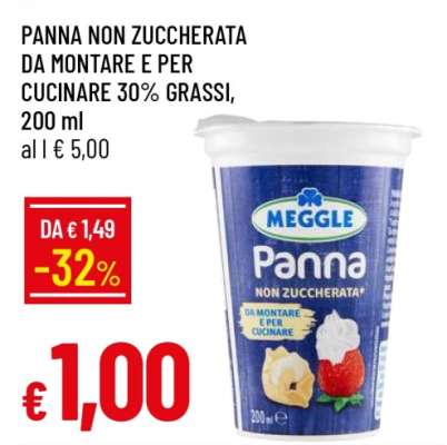 MEGGLE Panna Non Zuccherata