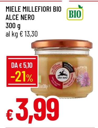 MIELE MILLEFIORI BIO ALCE NERO