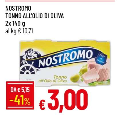 NOSTROMO Tonno all’Olio di Oliva