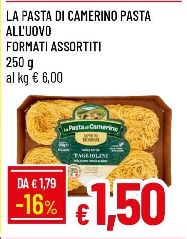 LA PASTA DI CAMERINO PASTA ALL'UOVO