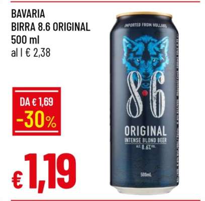 BAVARIA BIRRA 8.6 ORIGINAL