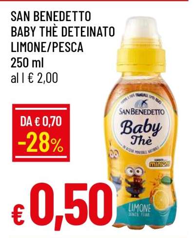 SAN BENEDETTO BABY THÈ DETEINATO LIMONE/PESCA