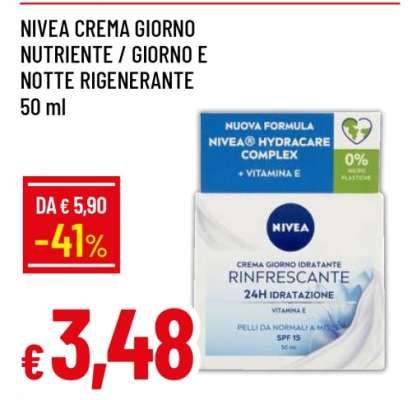 NIVEA CREMA GIORNO NUTRIENTE / GIORNO E NOTTE RIGENERANTE 50 ml
