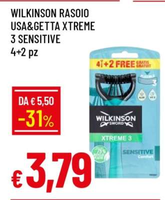 WILKINSON RASOIO USA&GETTA XTREME 3 SENSITIVE