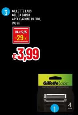 GILLETTE LABS GEL DA BARBA APPLICAZIONE RAPIDA