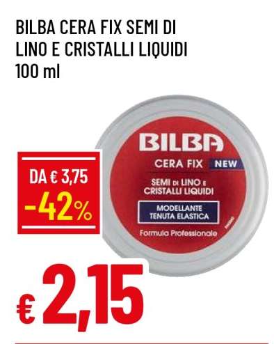 BILBA CERA FIX SEMI DI LINO E CRISTALLI LIQUIDI