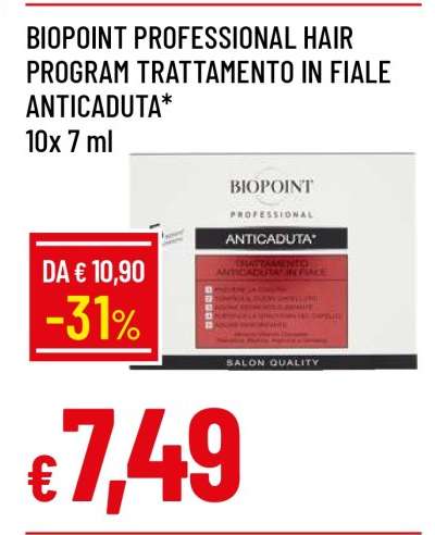 BIOPOINT PROFESSIONAL HAIR PROGRAM TRATTAMENTO IN FIALE ANTICADUTA