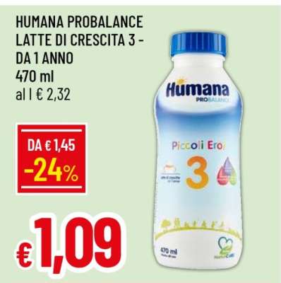 HUMANA PROBALANCE LATTE DI CRESCITA 3 - DA 1 ANNO
