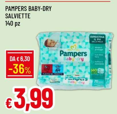 PAMPERS BABY-DRY SALVIETTE
