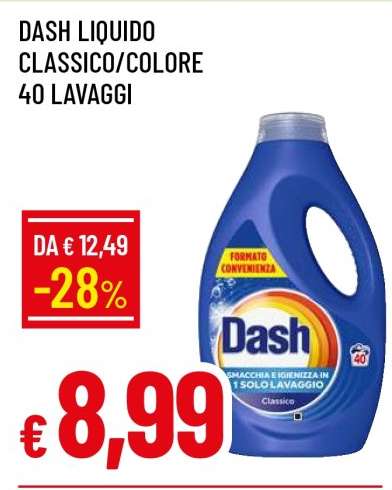 DASH LIQUIDO CLASSICO/COLORE 40 LAVAGGI