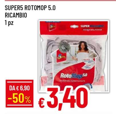SUPER5 ROTOMOP 5.0 RICAMBIO