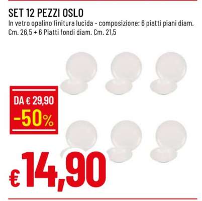 SET 12 PEZZI OSLO