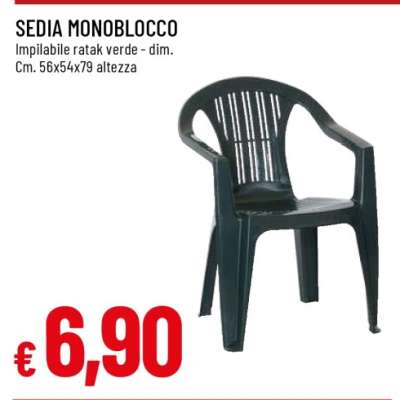 SEDIA MONOBLOCCO