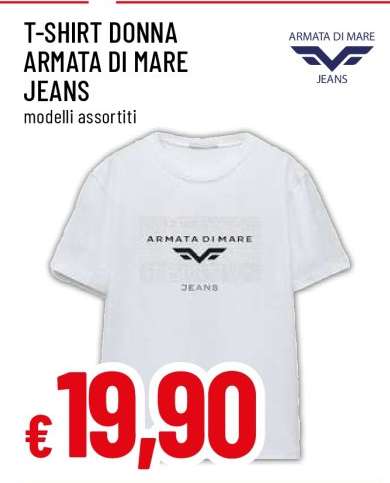 T-SHIRT DONNA ARMATA DI MARE JEANS