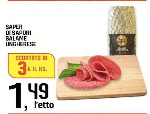 SAPER DI SAPORI SALAME UNGHERESE