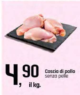 Coscia di pollo senza pelle