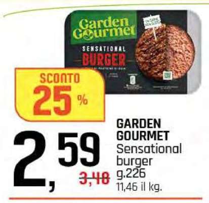 GARDEN GOURMET Sensational burger