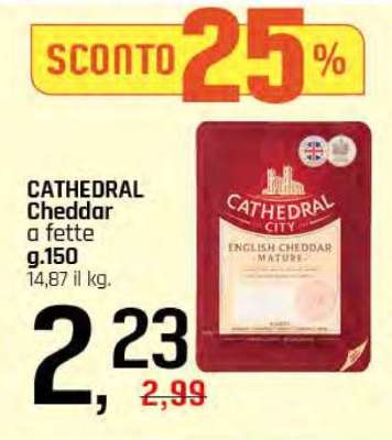 CATHEDRAL Cheddar a fette